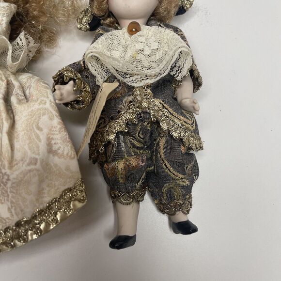 Rare Vintage Porcelain Bisque Albachiara Doll Set by Carlo Comarretto w Tag - Picture 8 of 14